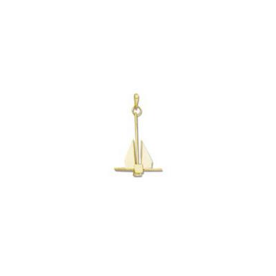 Anchor Danforth 3/D Medium Pendant with 